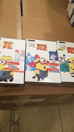 Despicable Me dvd, 1,2 and 3