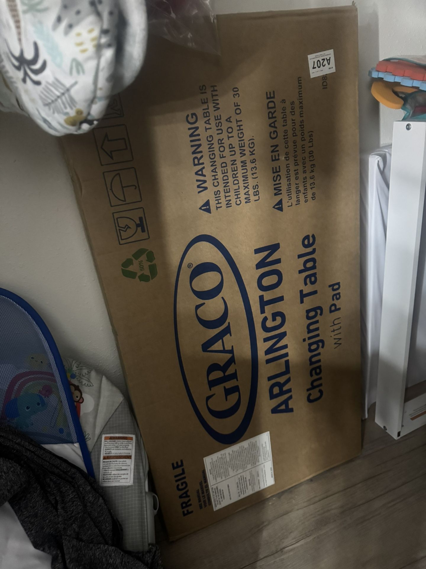 Graco changing table still in box