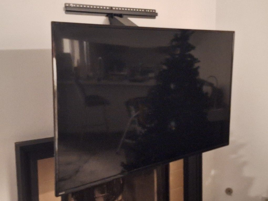 TV Pull Down Mount For Fireplace W/65" TV Included