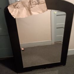 Mirror with  wood backing ...