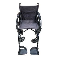 Direct Supply PAN18RLR Standard Manual Wheelchair 18” Seat With Footrests