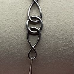 Sterling Silver Celtic Knot Bangle Bracelet