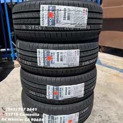 205/55R16 KUMHO SOLUS Set of Tires Installed and Balanced Set de Llantas Nuevas Instaladas y Balanceadas