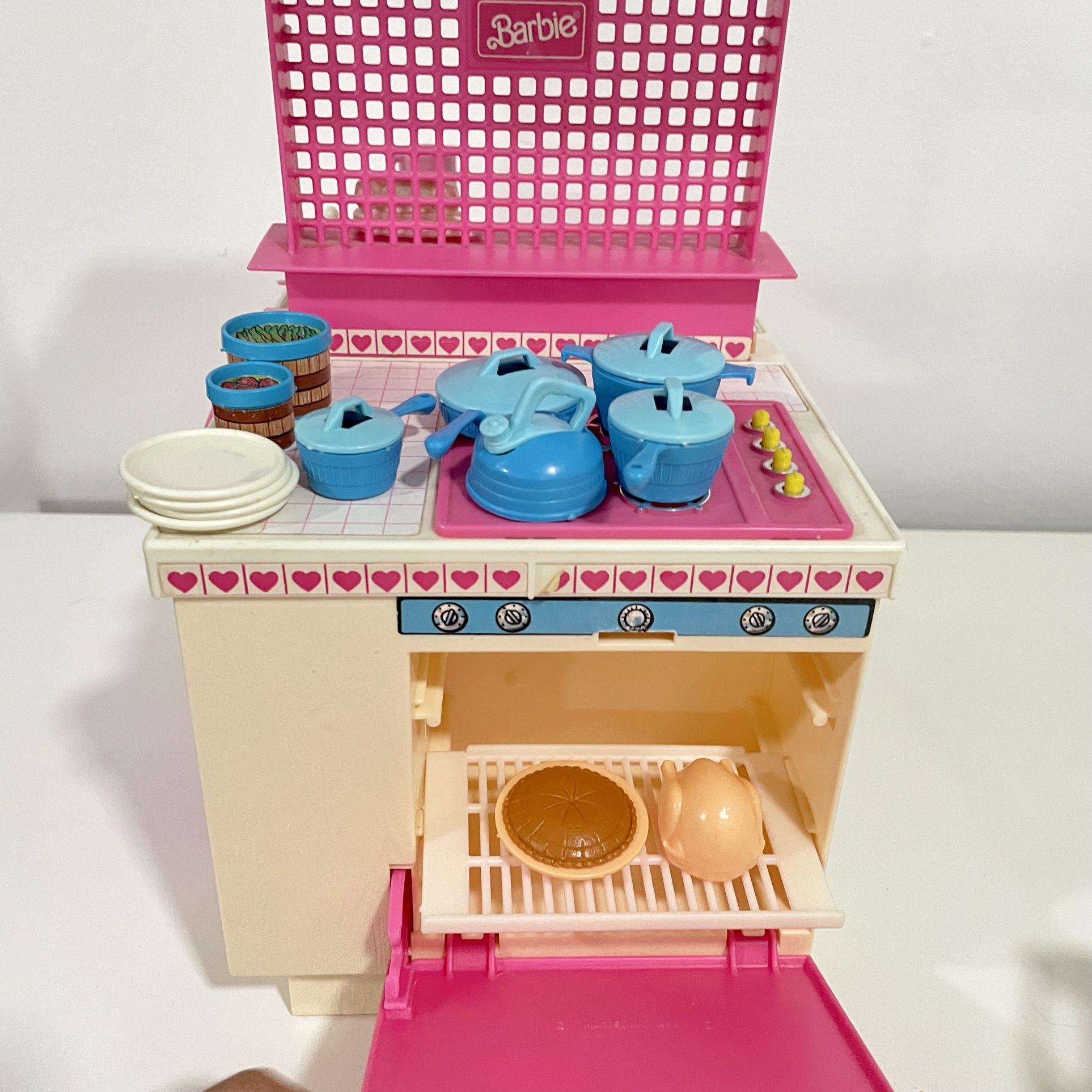 Barbie Vintage Dream Kitchen 1984 Teal Kitchen Accessories Teapot