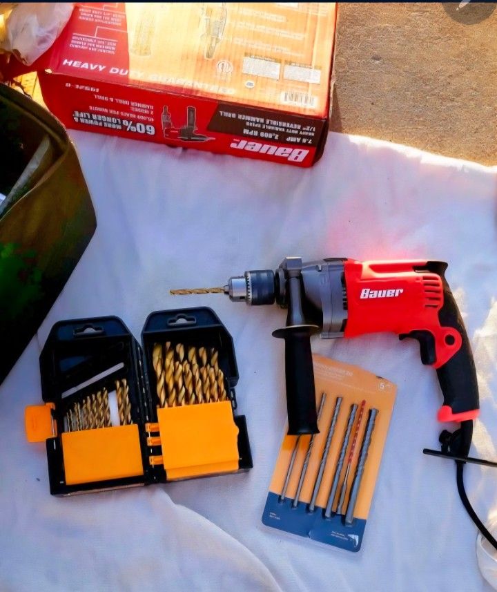 Reversable Hammer💪Drill, 1/2"/Heavy Duty Variable Speed