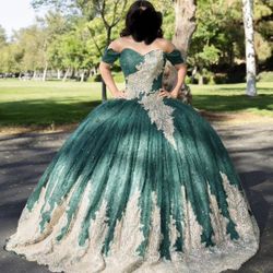 Quinceanera Dress 15 Emerald Green