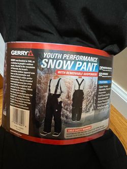 Gerry kids performance snow pants (14-16) black