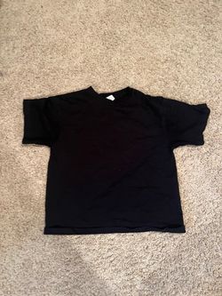 LARGE BLACK BOXY TEE