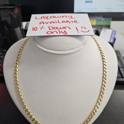 28" Cuban Necklace 14k