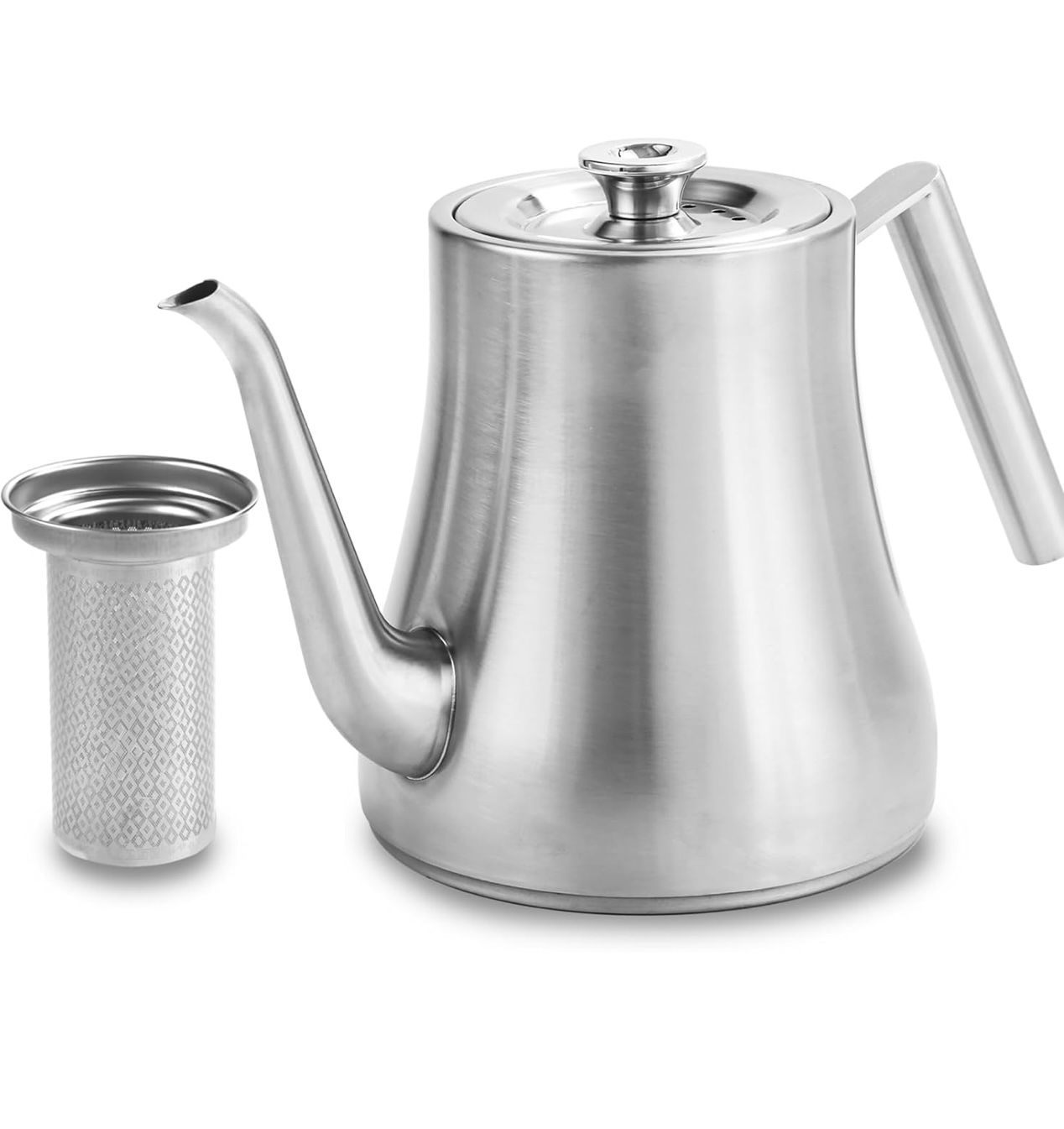 New Stainless Steel Teapot Water Kettle, Silver