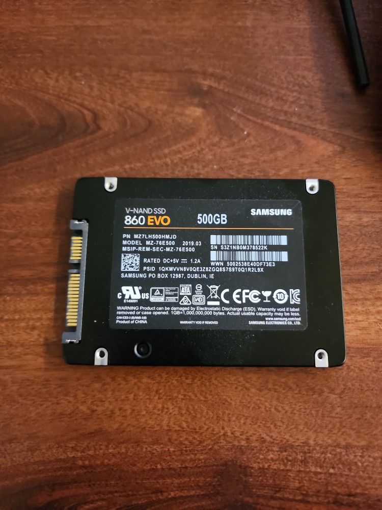 Samsung Evo 860 SSD 500gb