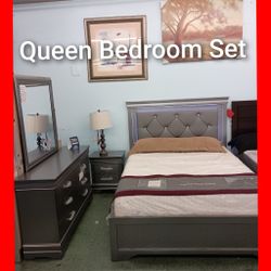 💥 Queen LED Lighted Bedroom Set 