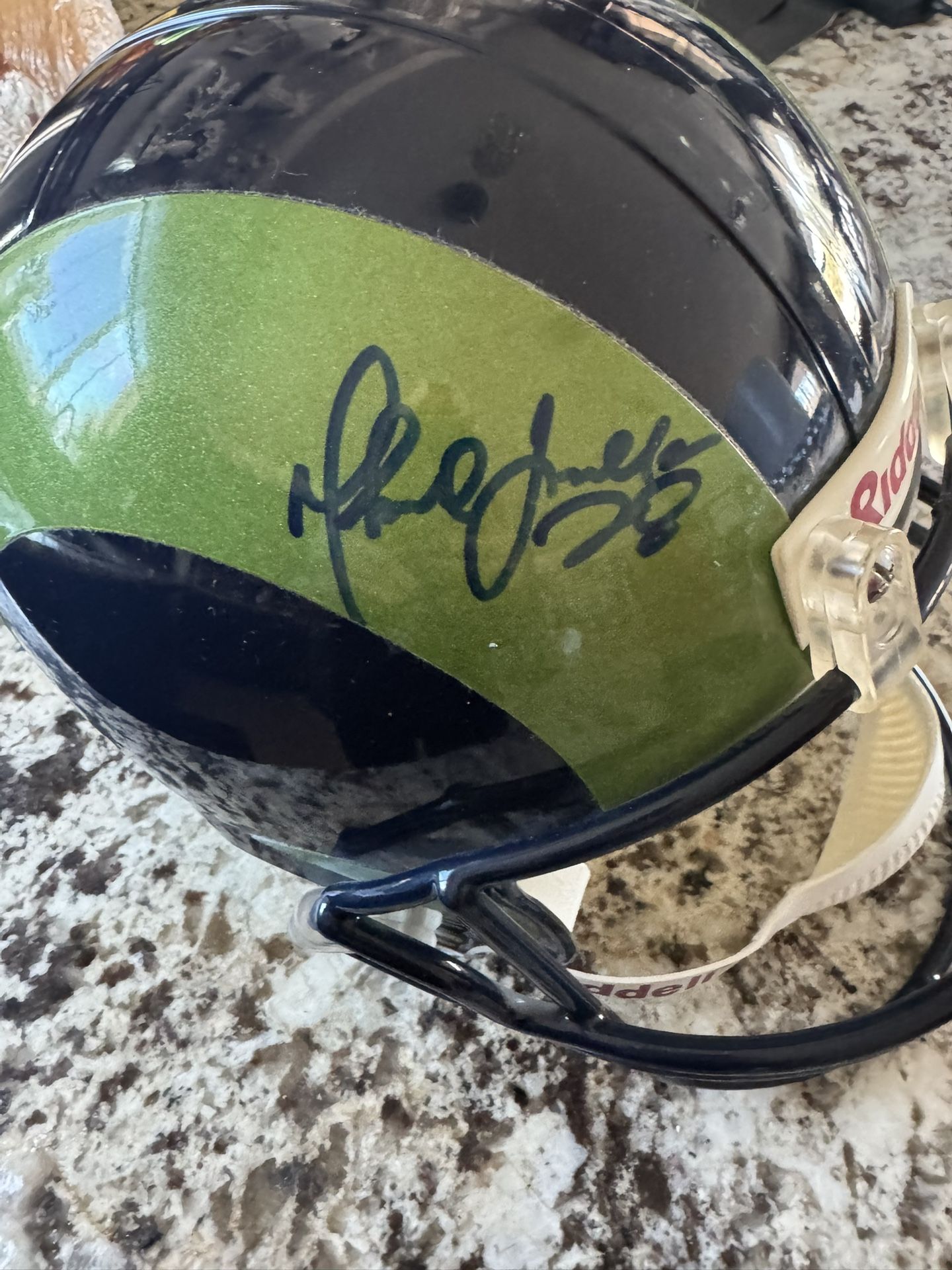 Marshall Faulk Signed LA Rams Helmet