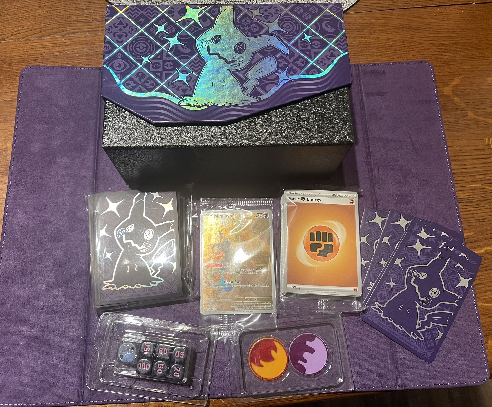 POKEMON Elite trainer box Paldean fates - ETB -FULL ART foil Pikachu Shiny Mimikyu