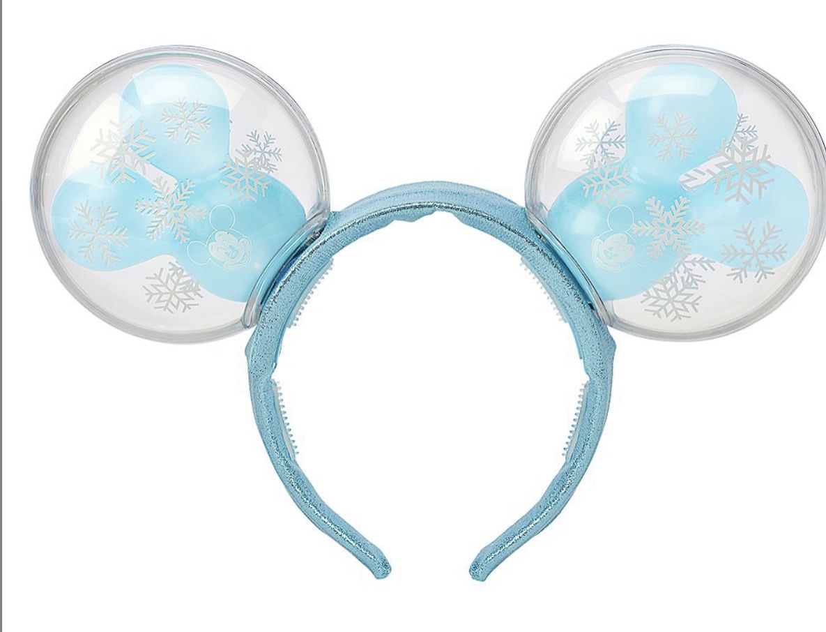 Mickey Mouse Snowflake Balloon Light-Up Ears Headband For Adult