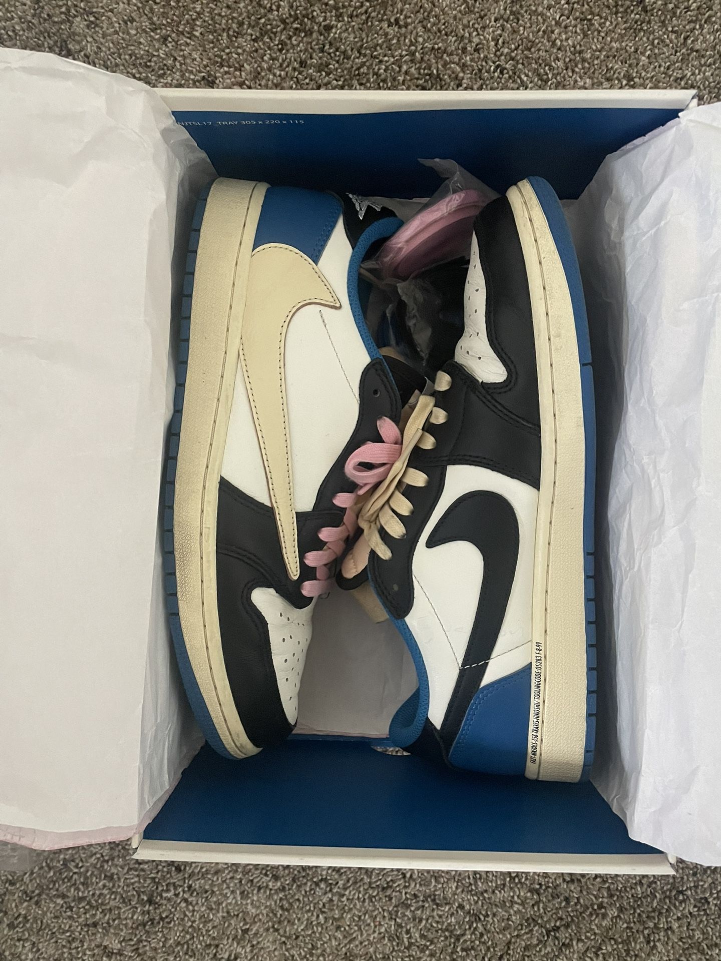 Jordan 1 Low Travis Fragments PREOWNED