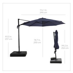  10’ Offset Patio Umbrella 
