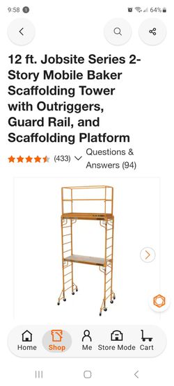 METAL TECH ROLLING SCAFFOLDING TOWER