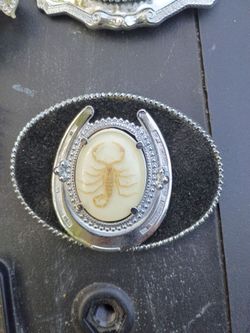 real scorpions belt buckles