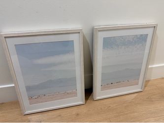 Set of 2 Desert Landscape Wall Art Frames Prints