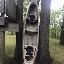14’ Mad River Canoe Padded Back Rest In Great Condition