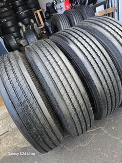 4 used tires 255 80r22.5 XRV Like 85% tread on $450.00 all 4