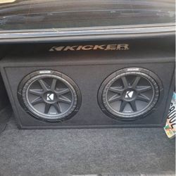 KICKER 43DC122 Dual Comp 12-inch Vented Subwoofer Enclosure 2-Ohm, RoHS Compliant CAR SPEAKER