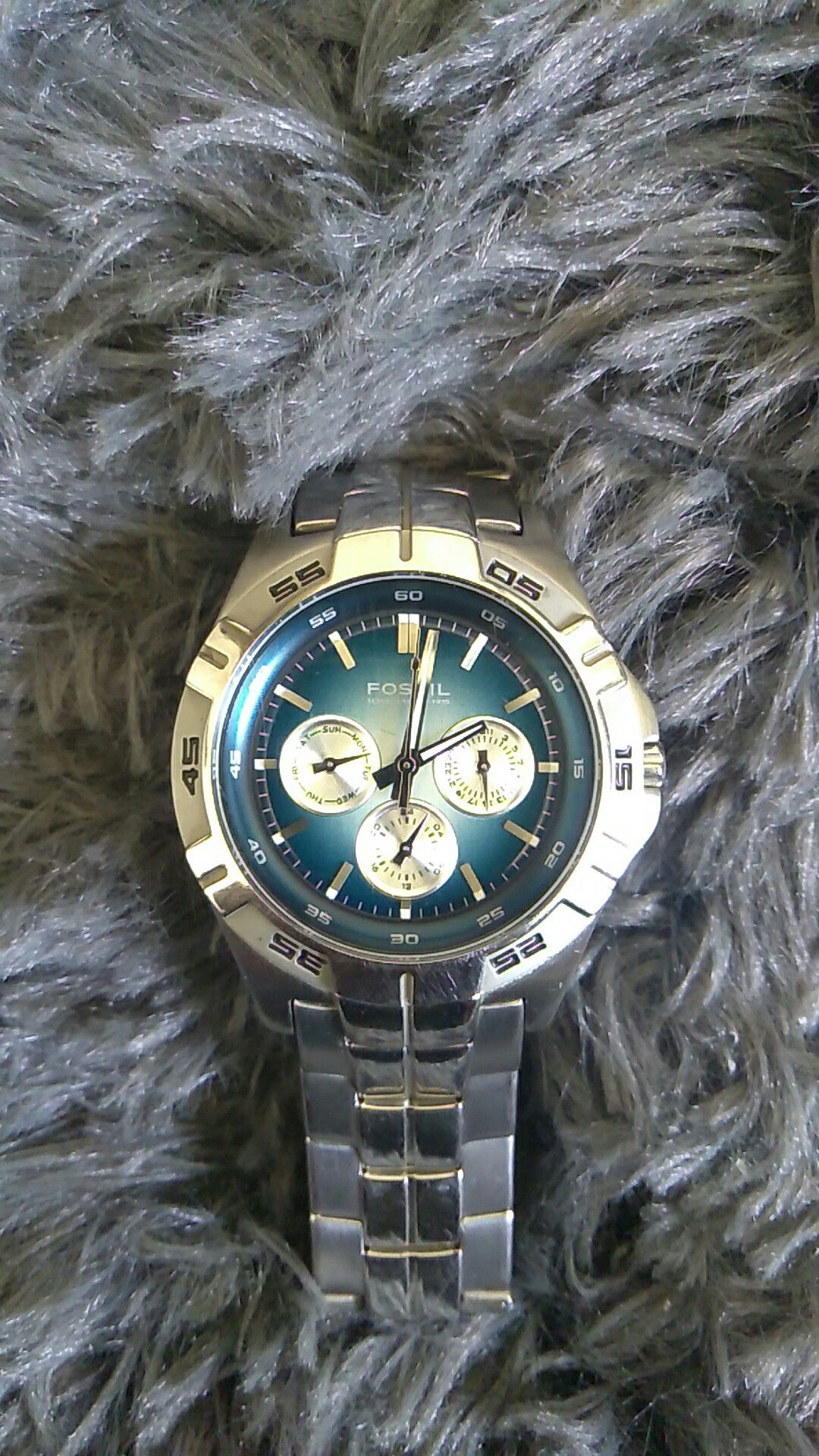 Fossil Blue 100 meter wrist watch