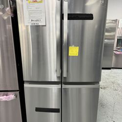 GE Profile 23 cu.ft counter depth quad door refrigerator with autofill pitcher and door in door