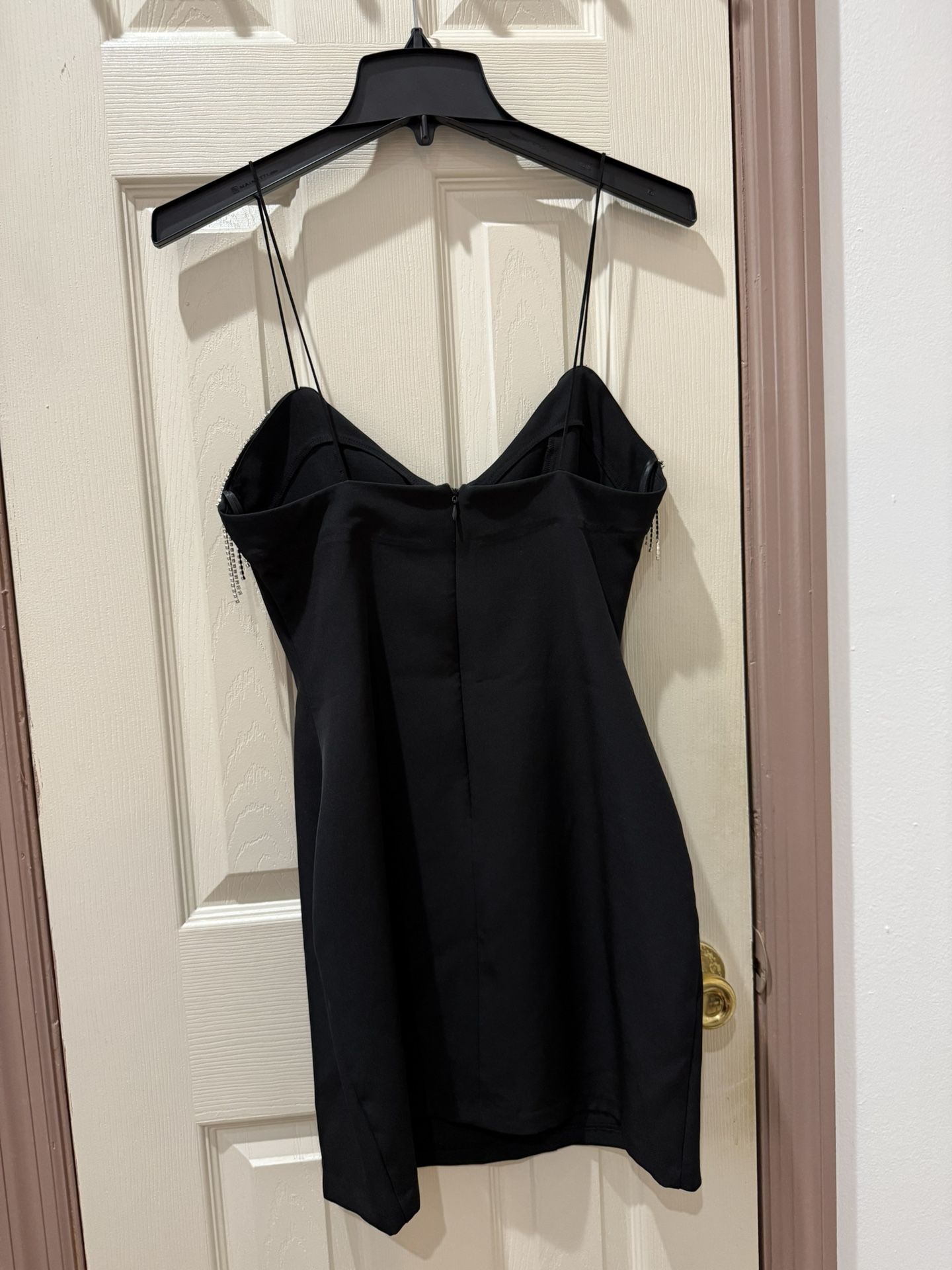black mini zara dress ZARA Black Velvet Mini Dress main image 1