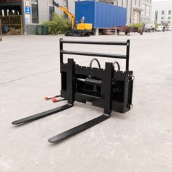   GIYI Hydraulic Side-Shift Fork Attachment for Mini Skid Steer