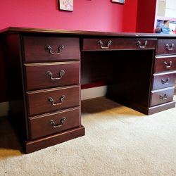 Elegant Dark Wood Office Table