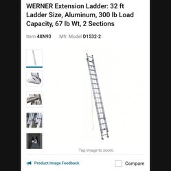 32” Werner ladder