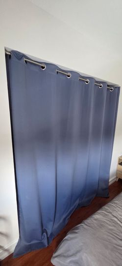 Sliding Glass Door Blackout Curtain -W100 x L84, 1 Piece