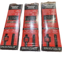 3 FastenMaster TrapEase Fascia 1 3/4" Decking Screws 200 Ct + Tools Saddle Color