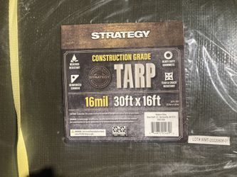 Strategy Construction Grade Tarp ,16mil 30ftx16ft