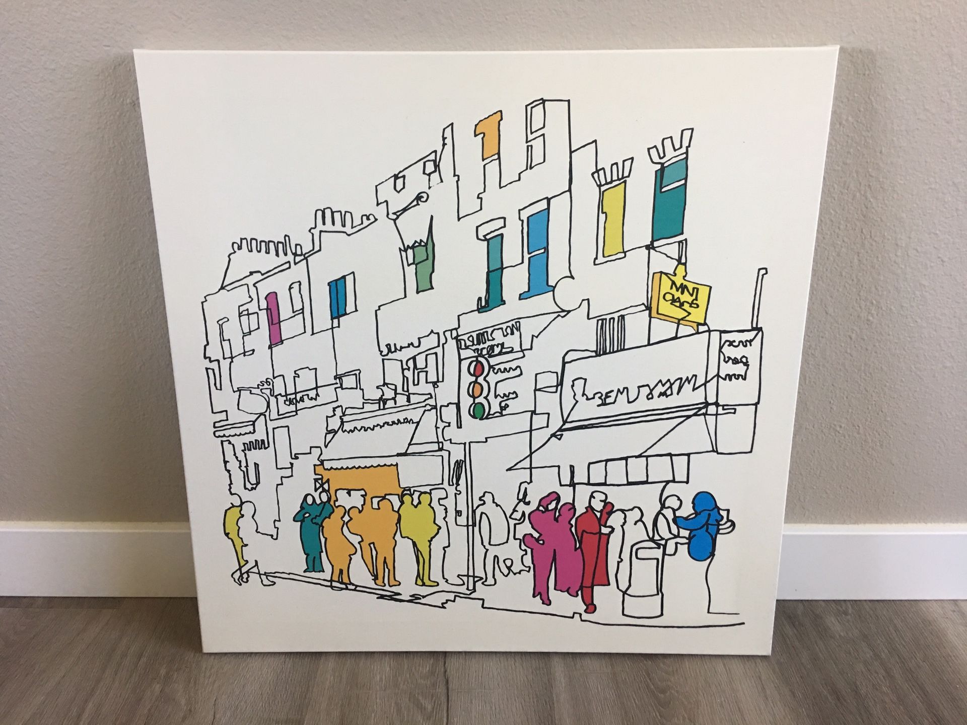 Beautiful Tom Frazier Street Scene Artwork