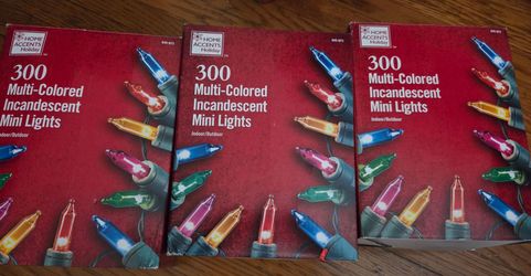 Home Accents Holiday 300 Multi-Color Mini Lights (3 Boxes)