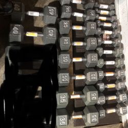 Dumbbells New In Boxes $1/Lb 3-40lbs