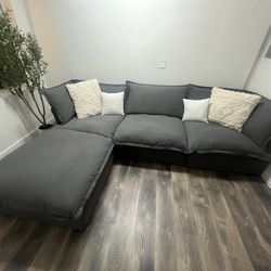 Gray Cloud Sectional (New In Boxes)