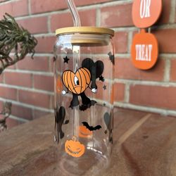 Bad Bunny Halloween Glass Can 20oz Cup