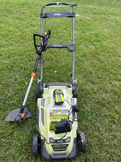 Electric push mower and weed eater