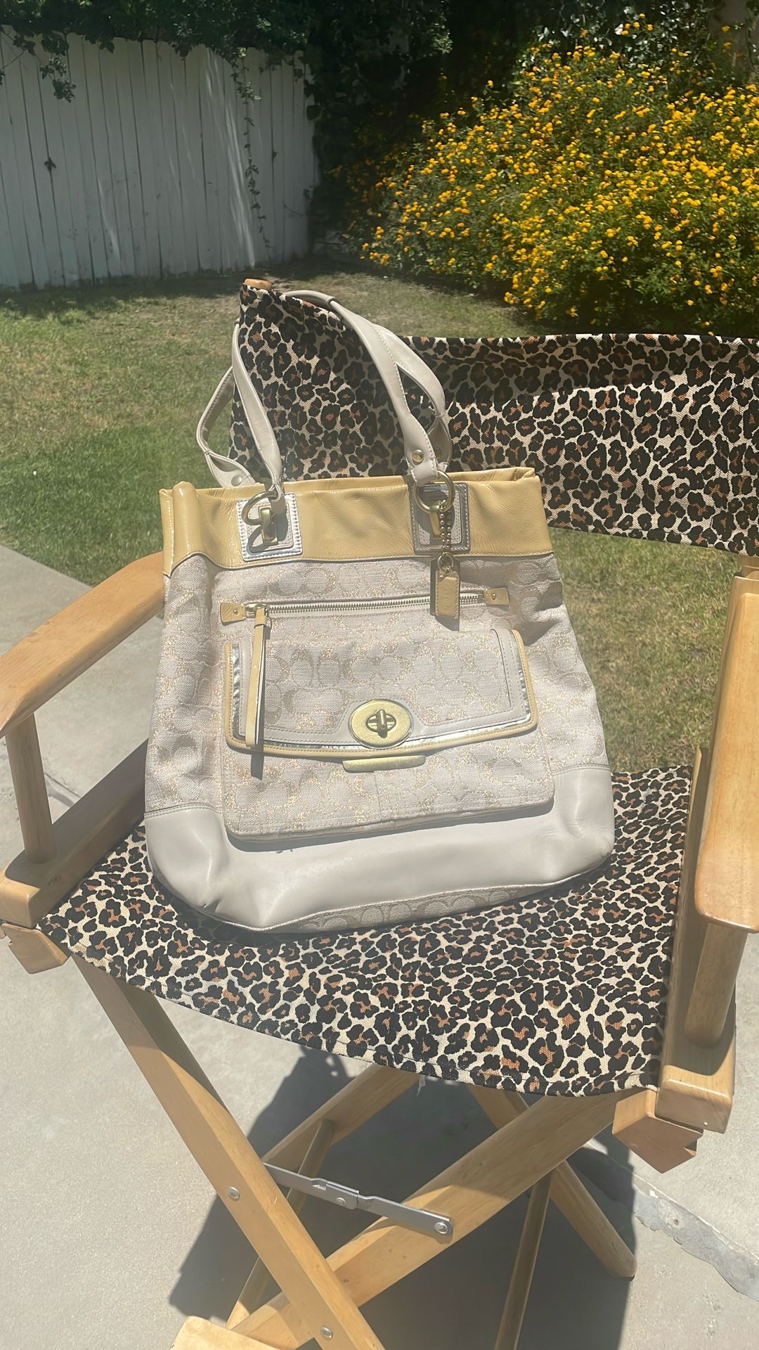 Beautiful Vintage Coach Bag With Duster Bag