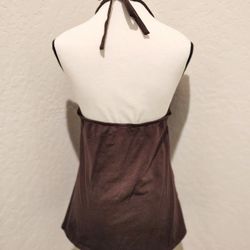  VINTAGE Victoria's Secret IPEX Halter TankTop w/Built-In Padded/Wired/PushUp Bra