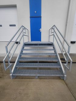 Galvanized Industrial Stairs/ Loading Dock 