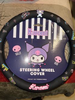 Kuromi steering wheel cover new
