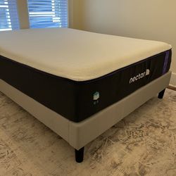 Queen Nectar Mattress & Bed Frame