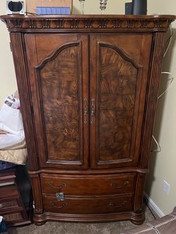 Solid wood armoire/dresser