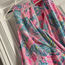 NWT Lilly Pulitzer Size 8 Taylor Maxi Dress W Ruffle