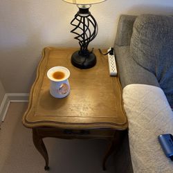 Vintage Kent of Grand Rapids Side Table – Solid Wood French Provincial Nightstand